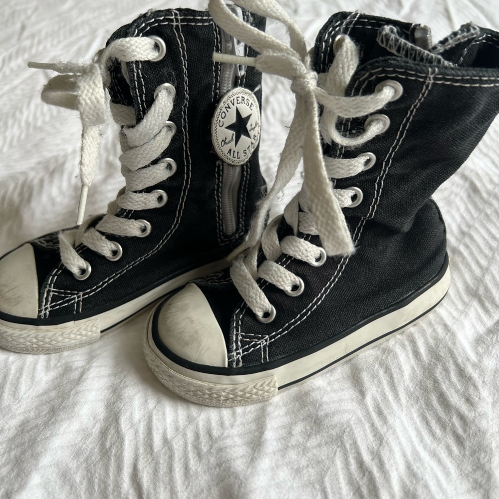 Converse Kids Black High-Top Sneakers